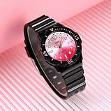 Дитячий спортивний водонепроникний (50м) кварцовий годинник Skmei 2012BKPK Black-Pink, фото 4