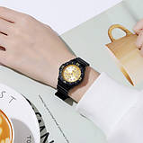 Дитячий спортивний водонепроникний (50м) кварцовий годинник Skmei 2012BKGD Black-Gold, фото 3