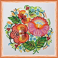 Набор для вышивки бисером на натуральном художественном холсте Абрис Арт Хохлома-1 AM-074