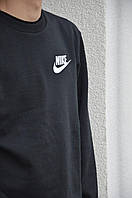 Черный Nike невероятная молодежная качественная и топовая найк кофта свитшот
