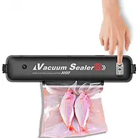 Вакууматор Vacuum Sealer вакуумный упаковщик для еды, бытовой вакууматор черный