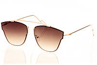 Женские солнцезащитные очки SunGlasses Dior-Techno-brown Золотой (o4ki-8359)