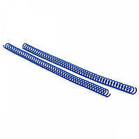 Спираль пластиковая для переплета Agent A4 100 шт 4:1 19 мм Синяя (6927920170634) PK, код: 1857024