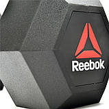 Гантель гексагональна Reebok 20 кг, фото 3