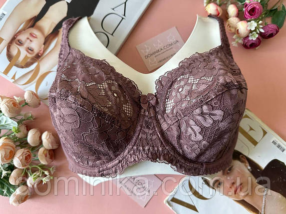 80/85G Бюстгальтер великого розміру на чашку G шоколадний, фото 1