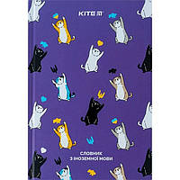 Зошит-словник для запису іноземних слів Kite UA Cats А5 60арк