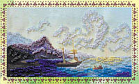 Набор для вышивки бисером на натуральном художественном холсте Абрис Арт Календарь Шум прибоя AKM-001