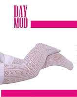 Білі ажурні колготки для немовлят 80 Den