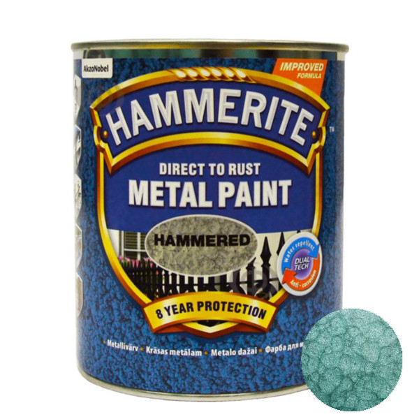 Фарба HAMMERITE для металу молоткова (салатова), 0,75 л
