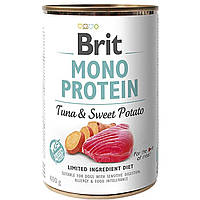 Влажный корм Брит Brit Mono Protein для собак с тунцом и бататом 400 г