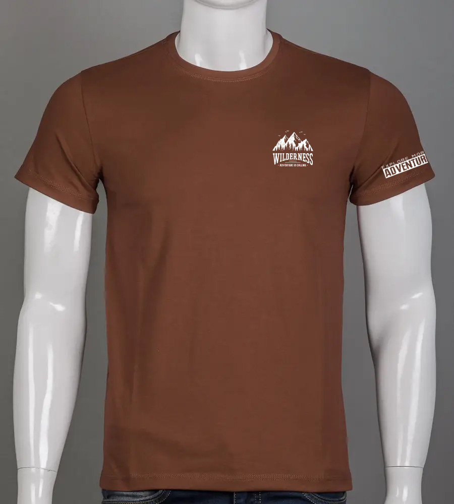 Футболка чоловіча Wilderness 2405м (Уп.4шт M-XXL), Коричневий