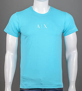 Футболка чоловіча AX Armani Exchange 2327м (Уп.4шт M-XXL), Бірюза