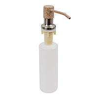 Дозатор встраиваемый для жидкого мыла Platinum S02 карамель, диспенсер для жидкого мыла