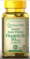 Витамины и минералы Puritan's Pride Vitamin D3 2000 iu (100 caps)