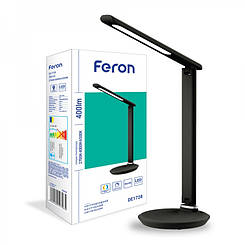 Настільний світлодіодний світильник Feron DE1728 чорний