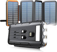 Якісний повербанк на сонячній батареї Solar Power Bank L3S4 27000 мА·год із 4 сонячними панелями
