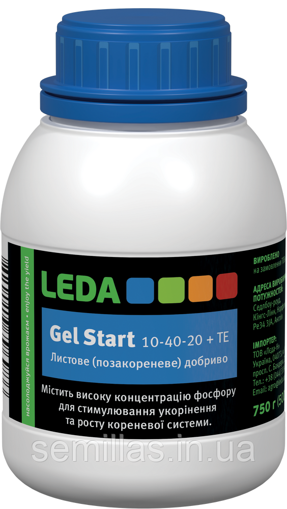 Добриво Start (Старт) 10-40-20 +ТЕ, 500 мл, Leda Gel