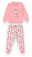 Пижама детская демисезонная хлопковая для девочки GABBI Дрим Коралловый на рост 110 (12901)