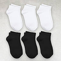 Набор носков 6 пар женских «Black&White» хлопок премиум сегмент размер 35-38