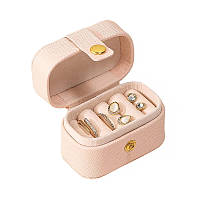 Шкатулка Casegrace SP-01244 для колец и ювелирных изделий портативная компактная 6,6*4*4,7 см Pink GHF