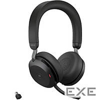 Гарнитура беспроводная JABRA Evolve2 75 MS Stereo USB-C Black (27599-999-899)