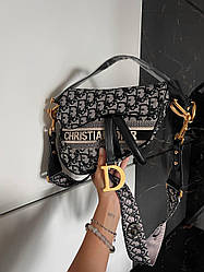 Жіноча сумка Крістіан Діор сіра Christian Dior Grey