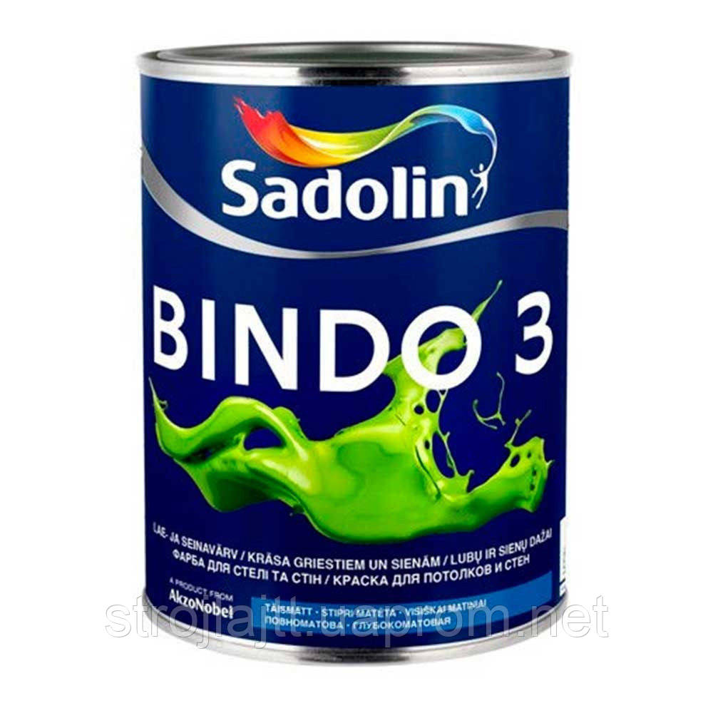 Фарба інтер'єрна Sadolin BINDO 3 Садолін Біндо 3 1 л
