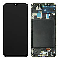 Дисплей (екран) Samsung Galaxy A20 2019 A205F з тачскрином (IN-CELL у рамці)