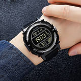 Багатофункціональний цифровий спортивний годинник Skmei 2099BKBK Black-Black, фото 3
