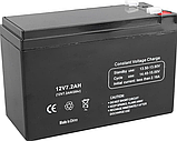 Кислотні акумулятори 12v Акумулятор герметичний олив'яно-кислотний 12 В 7 А для квартирної сигналізації, фото 6