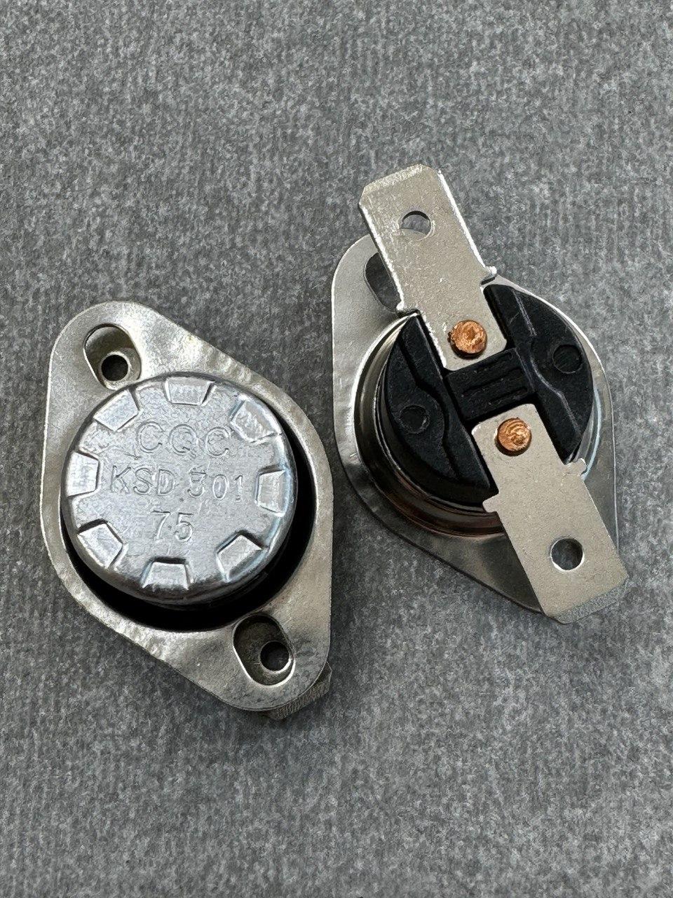 Термостат KSD301-75C (нормально-замкнутий), фото 1