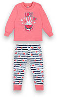 Пижама детская хлопковая для девочки GABBI PGD-21-14 Няша Розовый на рост 80 (12854)