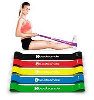 Набор лент-эспандеров резинок для фитнеса BodBands 5 шт sh