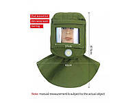 Піскоструминна маска 360° захист від пилу скляна поверхня окуляра протитуманна sh