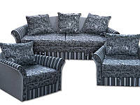 Комплект Ribeka Стелла 2 диван и 2 кресла Синий (02C01) SM, код: 6491886