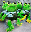 Дитячий плед подушка іграшка 3 в 1 жабка, М'яка іграшка жаба, фото 2