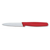 Кухонный нож Victorinox Standart 8 см, с волнистым лезвием, красный 5.0631 DAS
