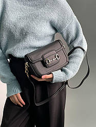 Жіноча сумка Гуччі чорна Gucci 1955 Mini Bag Total Black