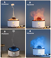 Увлажнитель воздуха Вулкан с эффектом пламени и подсветкой sh