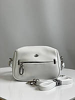 Жіноча сумка біла крос-боді на плече клатч з еко шкіри італійського бренду GildaTohetti.