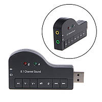 Зовнішня USB звукова карта Dellta 8.1 Piano Black (6923) se