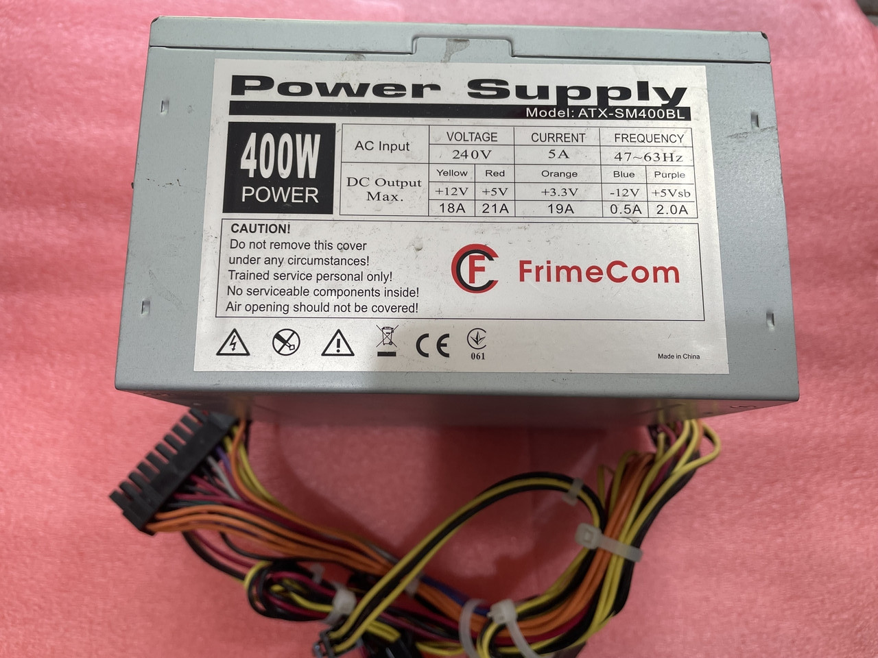 Блок живлення  FrimeCom ATX SM400BL, 400W     Б/У