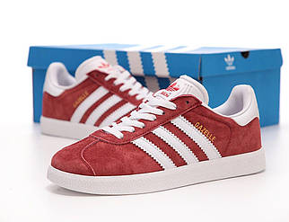 Жіночі червоні Кросівки Adidas Gazelle