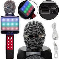 Микрофон-караоке беспроводной WS-1828 с возможностью смены голоса
