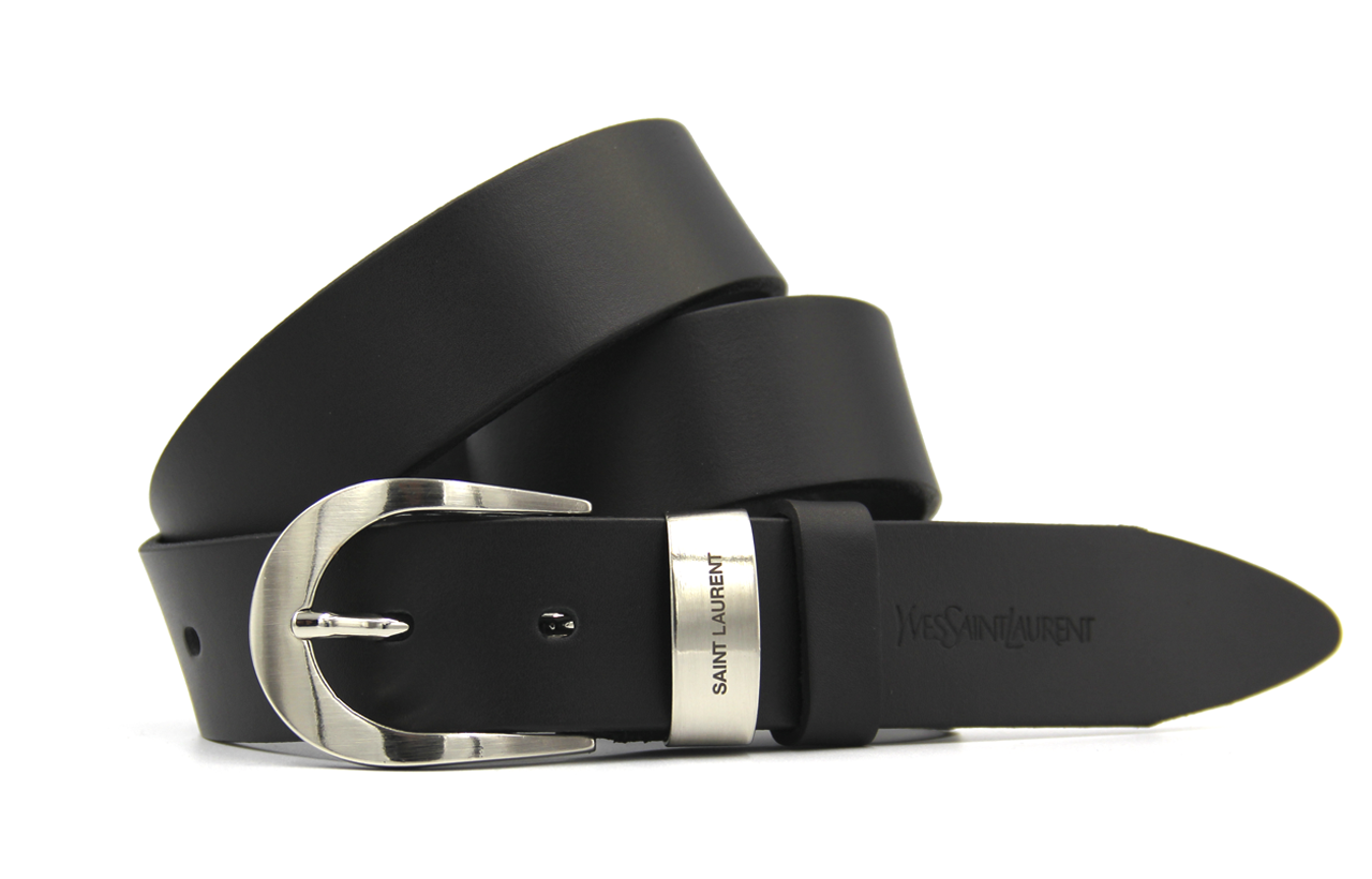 Ремінь жіночий Yves Saint Laurent шкіряний 3.5 см