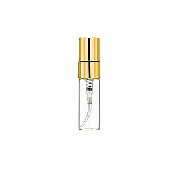 Скляний флакон спрей для парфумерії Золотий, 3 мл