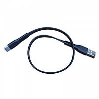 Кабель зарядный Baseus Flat Type-C Cable Fast Data Sync Charging 0.25м (CATZY-A01) Чёрный Оригинал sh