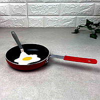 Мини сковорода для яиц Красная 14 см + Лопатка Яичница