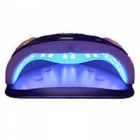 Лампа LED UV лід уф SUN G4 Max 72вт для манікюру, нарощування нігтів, гель лак 72 діода Біла з чорним se