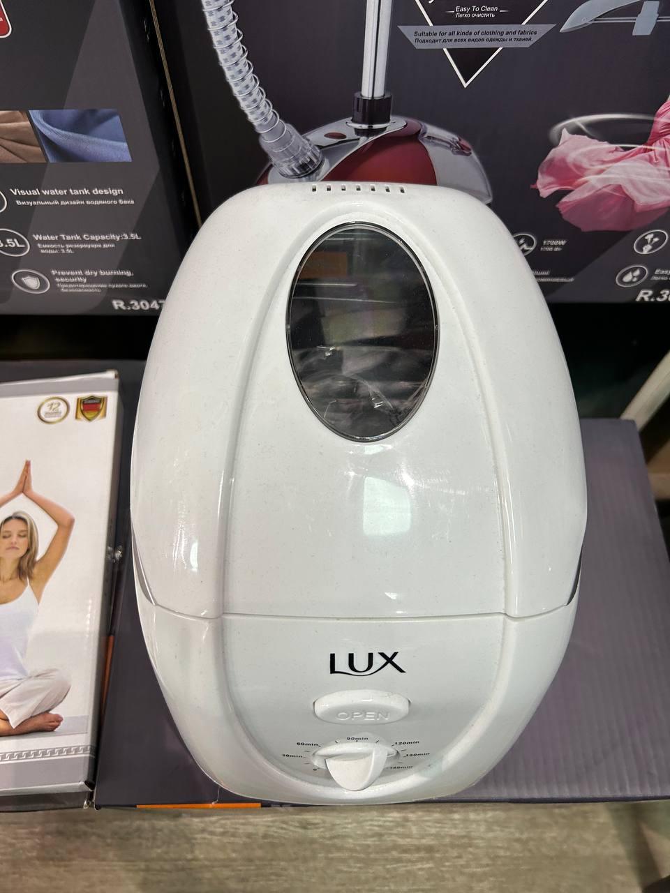Хлібопічка електрична Luxell LX 9220 компактна біла для випікання хліба цеглинкою 500 Вт без замішування тіста